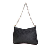 グッチ GGエンブレム ミディアム チェーンハンドバッグ ショルダーバッグ 2WAY 815277 ブラック レザー レディース GUCCI 【中古】